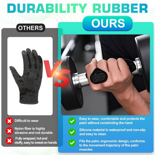Anti-slip Fitness rypt Grips - The Alternative to Gym Gryp Weight Grip for Tr - Picture 3 of 7