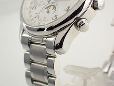 LONGINES WATCH MASTER COLLECTION CHRONOGRAPH MOON PHASE L2.673.4.51.6 MEN'S F/S 6