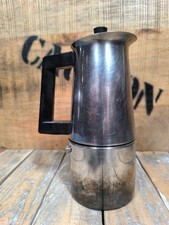 Alfa Italienisch Espresso Moka Kocher Kanne Orginal aus Italien Edelstahl 18/10