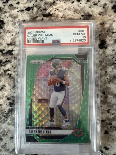2024 Panini Prizm - Rookies Caleb Williams #301 Green Wave Prizm (RC)