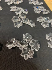 Set of 10- Swarovski Crystal Snowflakes (Slightly Damaged in Shipping)