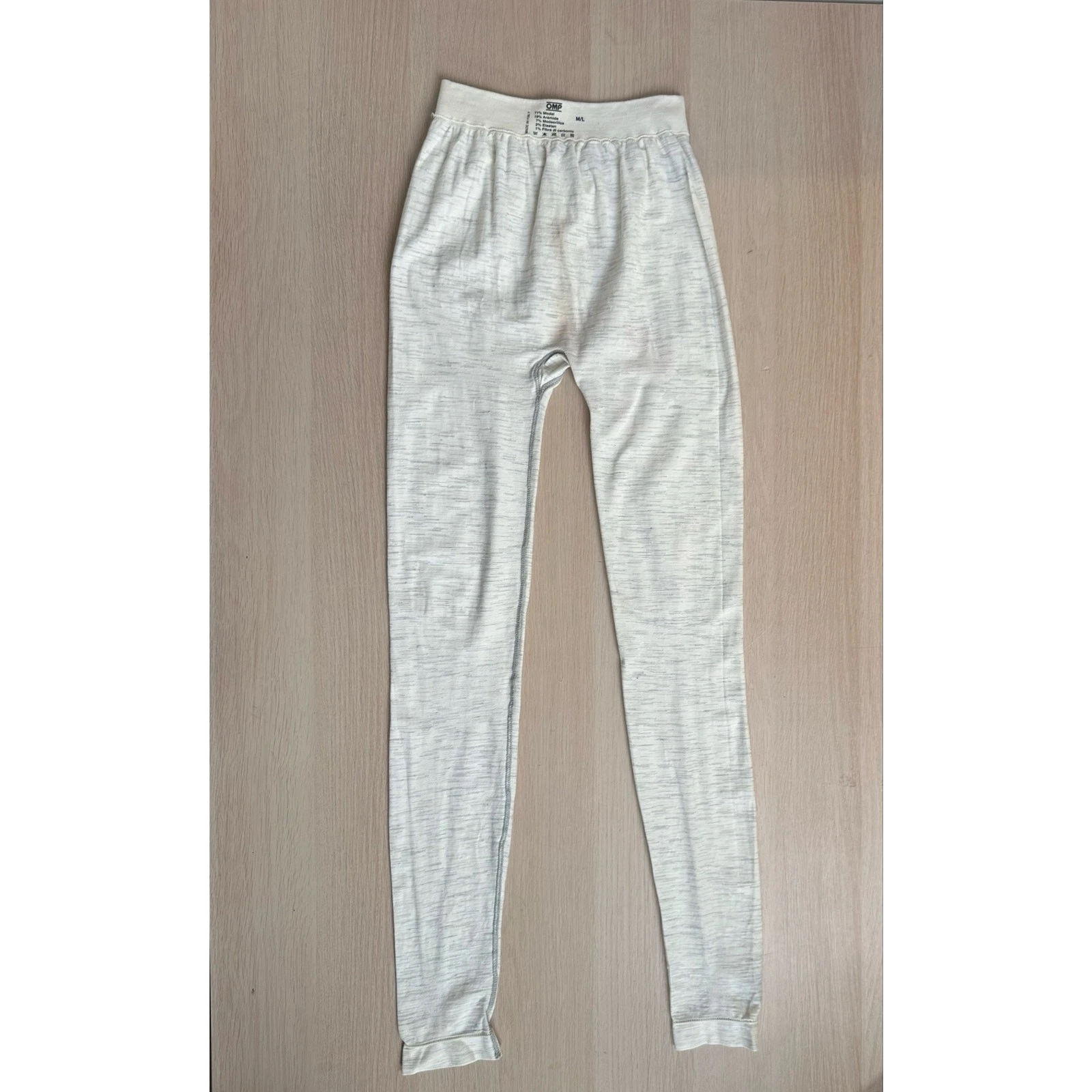 OMP Racing Underwear White Pant - Size M/L - Mint - Made In Italy