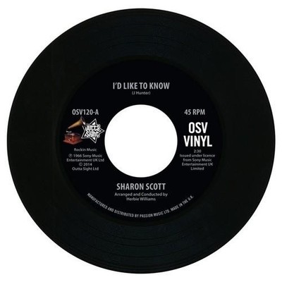 SHARON SCOTT I'd Like To Know / I'm Not Afraid - Northern Soul 45 (Outta Sight)