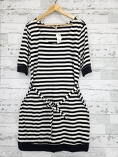 Banana Republic Cotton Striped Belted Tee Dress Womens Xlarge