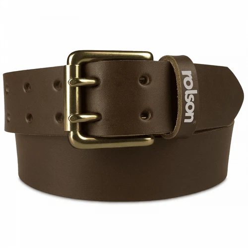 Rolson Top Grain Leather Tool Belt With Retro Antique Style Two Pin Buckle