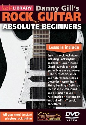 Rock Guitar for Absolute Beginners Learn How to Play Video Danny Gill DVD
