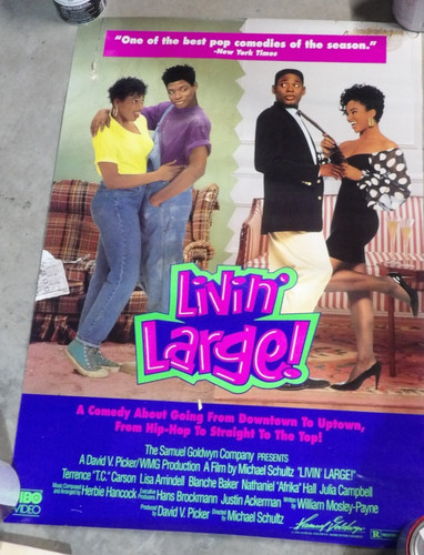 Livin' Large video release poster 27 x 39 Rolled