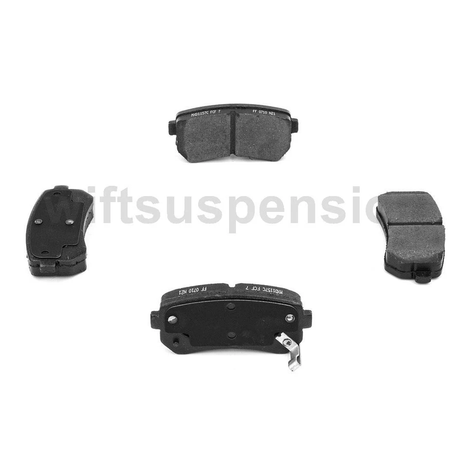 Pinzas de freno traseras pastillas de freno de cerámica para Hyundai Accent 2006 2007 Foto 2 de 4