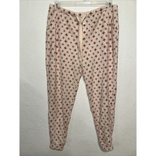 Soma Large Star Soft Lounge Drawstring Pants Side Pockets Sleepwear Honeycomb L
