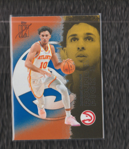 2025-26 Topps Signature Class Zaccharie Risacher Blue & Orange