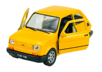 Welly Fiat 126P Gelb 1:34 Die Cast Metal Neu Im Kasten