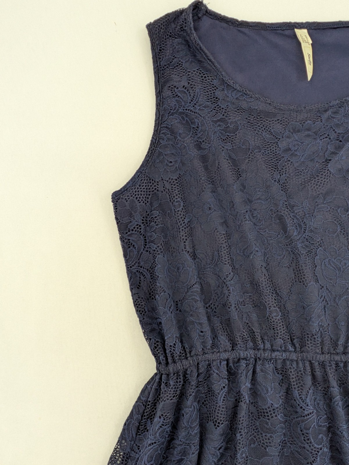 Stella Morgan Damen Strampler Gr 42 dunkelblau Spitze ärmellos Playsuit Shorts image 4