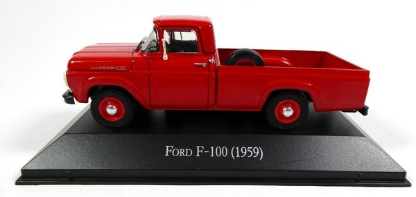 Ixo - Ford F-100 Pick-Up 1959 Rot In Blisterverpackung Verkauft - 1/43 - Maga...-image