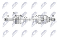 Antriebswelle NTY NPW-TY-213 FüR Toyota RAV 1 4WD SXA10 SXA11