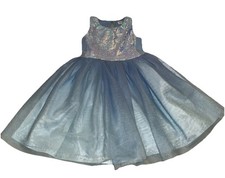 Cat  Jack Girls XS 4/5 Sequin Bodice Mesh Ruffle Dress