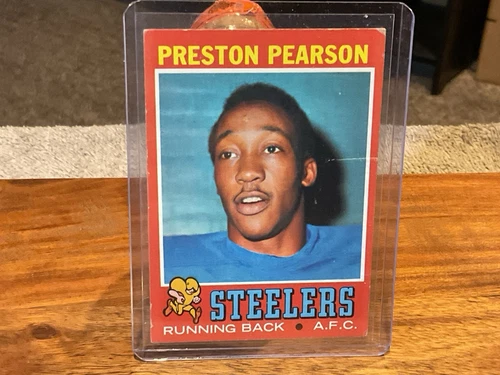 1971 PRESTON PEARSON Topps NFL Football ROOKIE #177 RC Pittsburgh Steelers EX