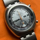 SEIKO 6139-7002 Automatic Chronograph Watch Original Vintage Rare Silver Dial