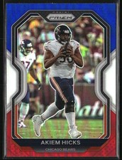 2020 Panini Prizm #190 Akiem Hicks Prizm Red White and Blue