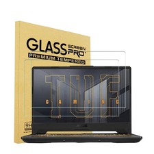 2 Pack 15.6 Inch Tempered Glass Screen Protector with ASUS TUF 15.6 Inch Gami...