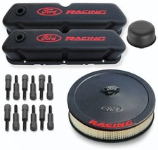 Mustang Engine Dress Up Kit Ford Racing Black With Red 260 289 302 351w 1964-85