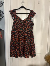 2XL (US20) Strawberry Summer Dress Women's Plus Size