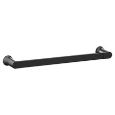 Genta LX 18 In. Wall Mounted Towel Bar in Matte Black