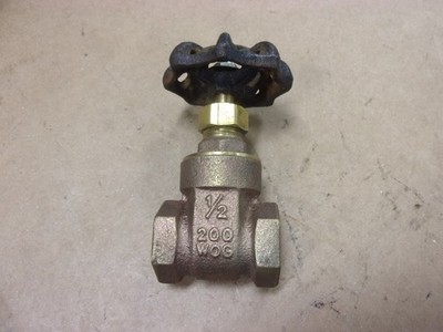 SCI 1/2'' NPT Brass Bronze Manual Gate Valve Water Line Pipe 61-8 200 WOG Supply