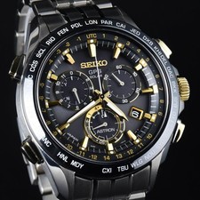 Seiko SBXB007 Astron GPS Watch Timepiece Ceramic Titanium Black Case