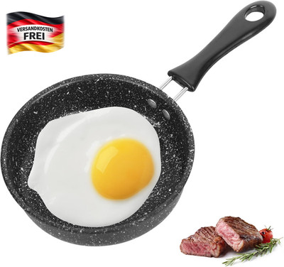 Mini Pfanne Ø 14 cm antihaftbeschichtet induction kompatibel für Camping Kochen