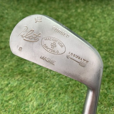 Club De Golf Vintage MacGregor – Jigger En Bois Hickory – Main Droite – Années 1920