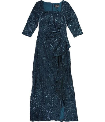 Alex Evenings Mujer Encaje Lentejuelas Vestido, Floca , 18 - Imagen 1 de 3