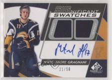 2008-09 SP Game Used Edition 21/50 Marc-Andre Gragnani #SS-MG Auto 0bd