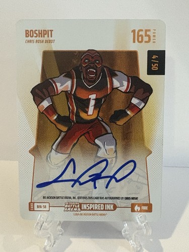 Bo Jackson Battle Arena #BFA-58 Boshpit Fire Auto /50 Chris Bosh