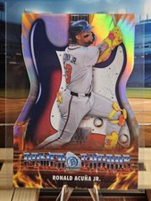2026 Bowman Chrome Power Chords RARE DIE-CUT INSERT PC-3 Ronald Acuna Jr.