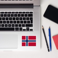 Norway Norwegian Flag Sticker Decal Stickers Laptop decal Travel Souvenir Touris