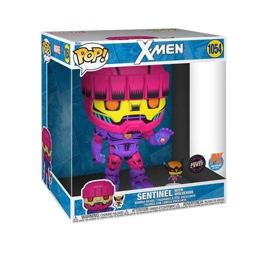 Funko Pop! Jumbo Marvel: X-Men - Sentinel with Wolverine Exclusive CHASE