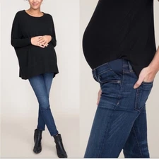 Current/Elliott x Hatch The Maternity Stiletto Jean in Townie Wash - Size 27