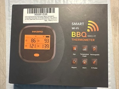 Inkbird IBBG-4T BBQ GRILL THERMOMETER Smart WiFi Wireless, Digital, 4Probes