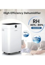 HUMSURE Dehumidifier 25L, Dehumidifiers for Home with 24 Hour Timer, Auto...