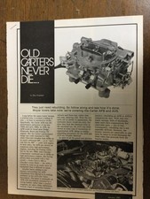 Misc 3791 Article Carburetor Rebuilding Carter Afb And Avs Jan 1985 4 Page