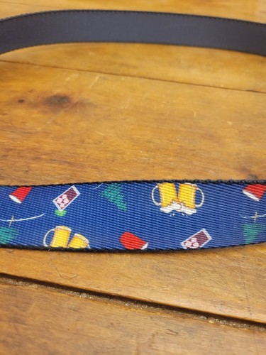 Cinturón Peter Millar Azul Talla 36 Cervezas Solo Taza y Cócteles Envío Gratis - Imagen 8 de 8