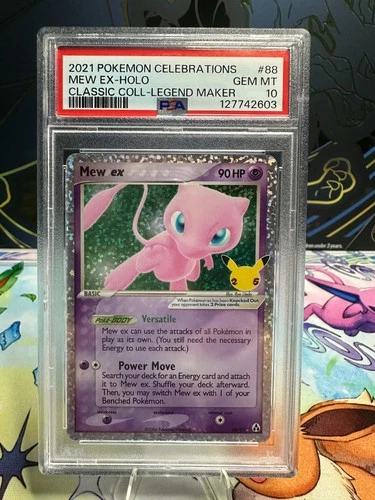 2021 POKEMON CELEBRATIONS CLASSIC COLLECTION #88 MEW EX-HOLO PSA 10