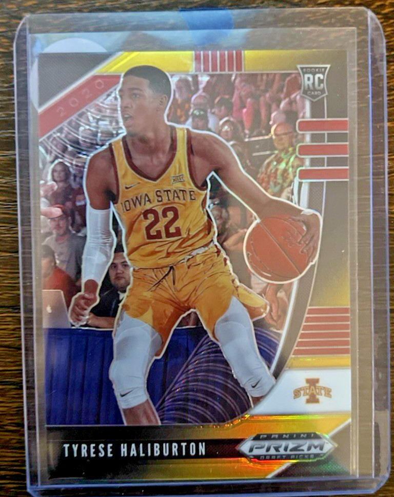 2020-21 Panini Prizm /5 Black and Gold Tyrese Haliburton SSP Rookie Iowa State
