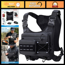 Lightweight Running Chest Bag for Men - No-Bounce Phone Holder, Water-Resistant