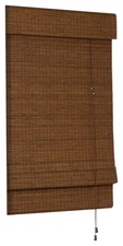 Cape Cod Bamboo Roman Shade with Valence, 46-Inch Wide by 72-Inch Long, Maple...