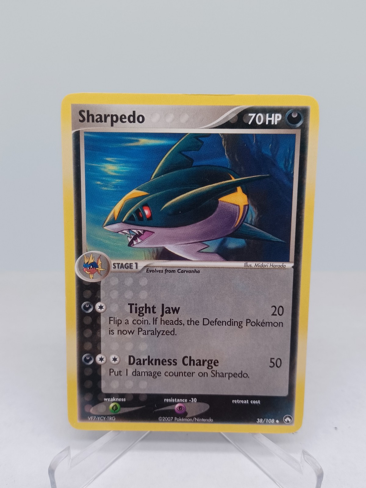 Pokemon Sharpedo 38/108 Power Keepers Regular Non Holo Vintage TCG Card