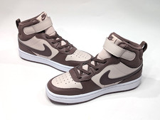 Nike Court Borough Mid 2 PSV Silt Red/Tattoo/Wht Girl's Sneakers - Size 1Y NWB