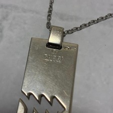 Gucci 链银色时尚项链和吊坠| eBay