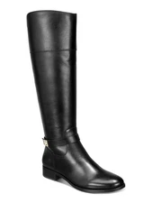 CHARTER CLUB Womens Black Johannes Round Toe Zip-Up Riding Boot 6.5 M