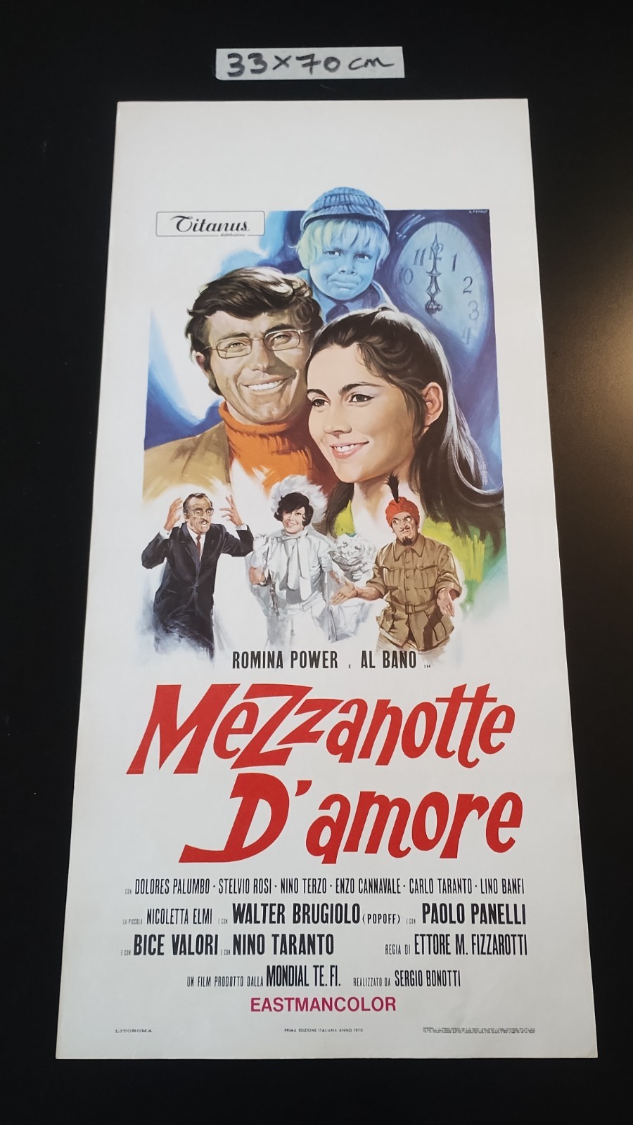 Locandina originale film Mezzanotte d'amore (1970) - Regia di Ettore Maria Fizzarotti